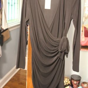 Boohoo black wrap dress - NEVER WORN